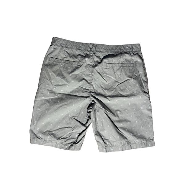 Original Penguin Men’s Anchor Print Shorts Gray 34 Chino Casual Nautical Summer - Picture 2 of 6